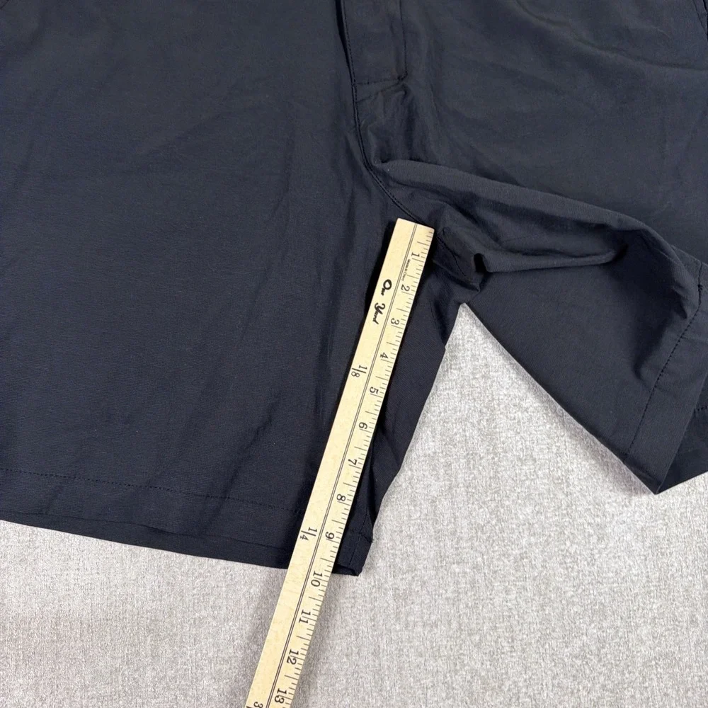 NWT Banana Republic Shorts Mens 40 Black Comfort Flat Front Shorts Golf Casual‎